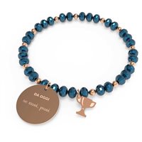 Bracciale 10 Buoni Propositi Donna in Acciaio Cristallo B5252RO/BL - B5252RO/BL